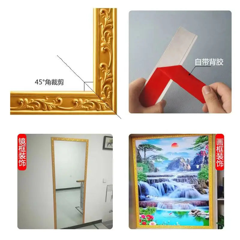 1M PVC Ceiling Decorative Soft Line Self-Adhesive Waterproof