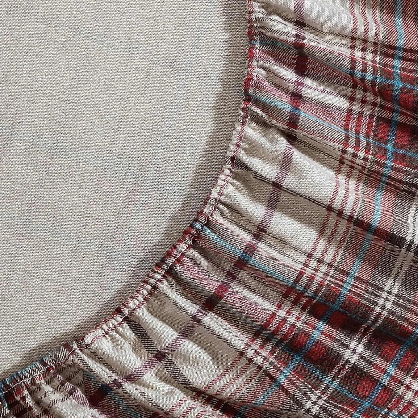 US Queen Sheets, Cotton Flannel Bedding Set, Brushed for Extra Softness