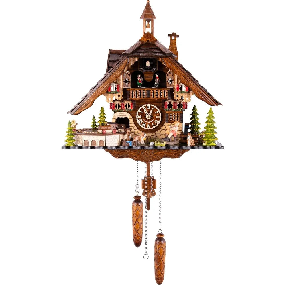 Wall clock Decor Deer Park Mill Station Mechanism
