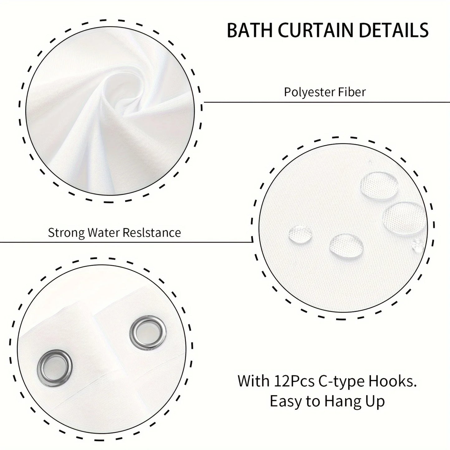 1/4pcs Purple Butterfly Floral Shower Curtain Set
