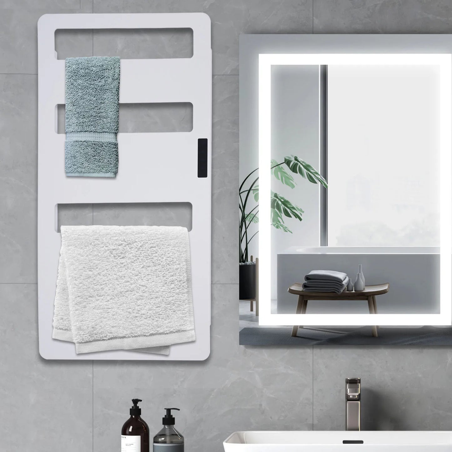 Towel Warmer with Timer Wall Mounted, Electric Towel Warmers for Bathroom