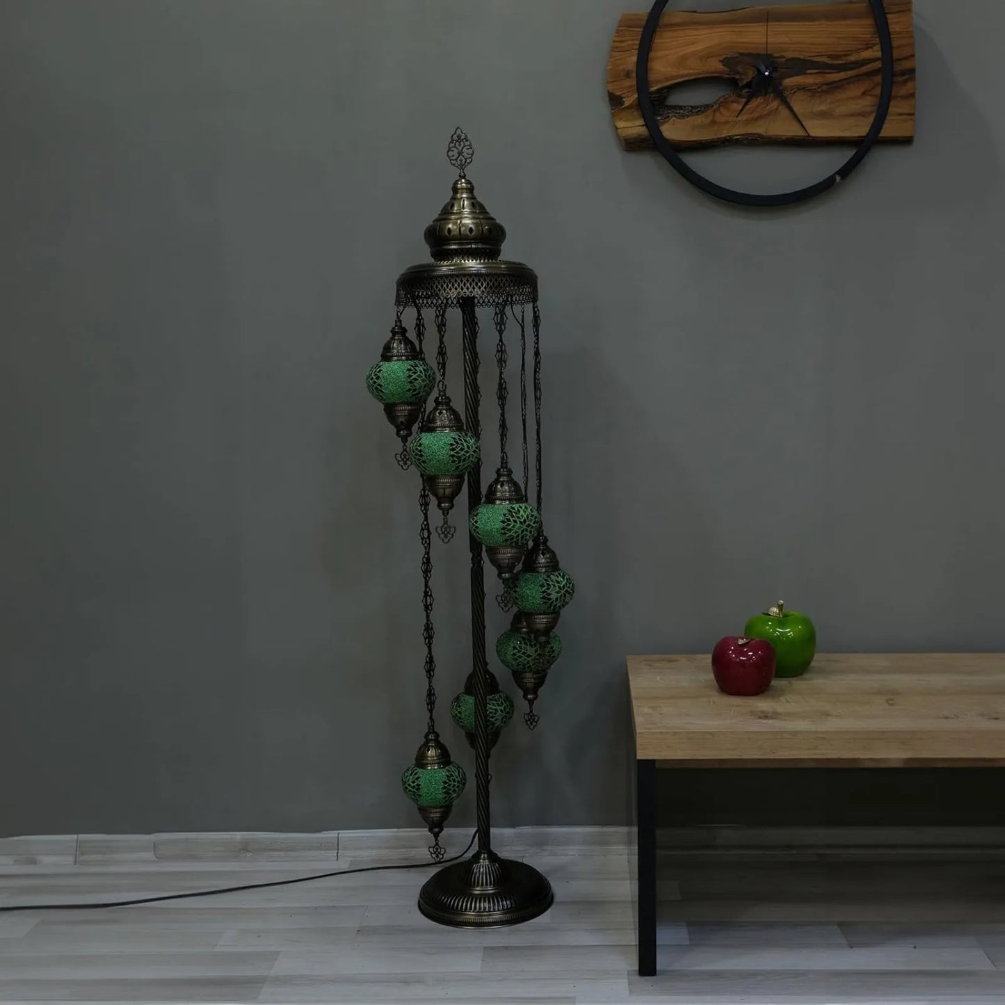 US Turkish Floor Lamp, Mosaic Turkish Lamp, 7 GlobeFloor Lighting Standing Decorative Home Modern Designs Offer Handmade