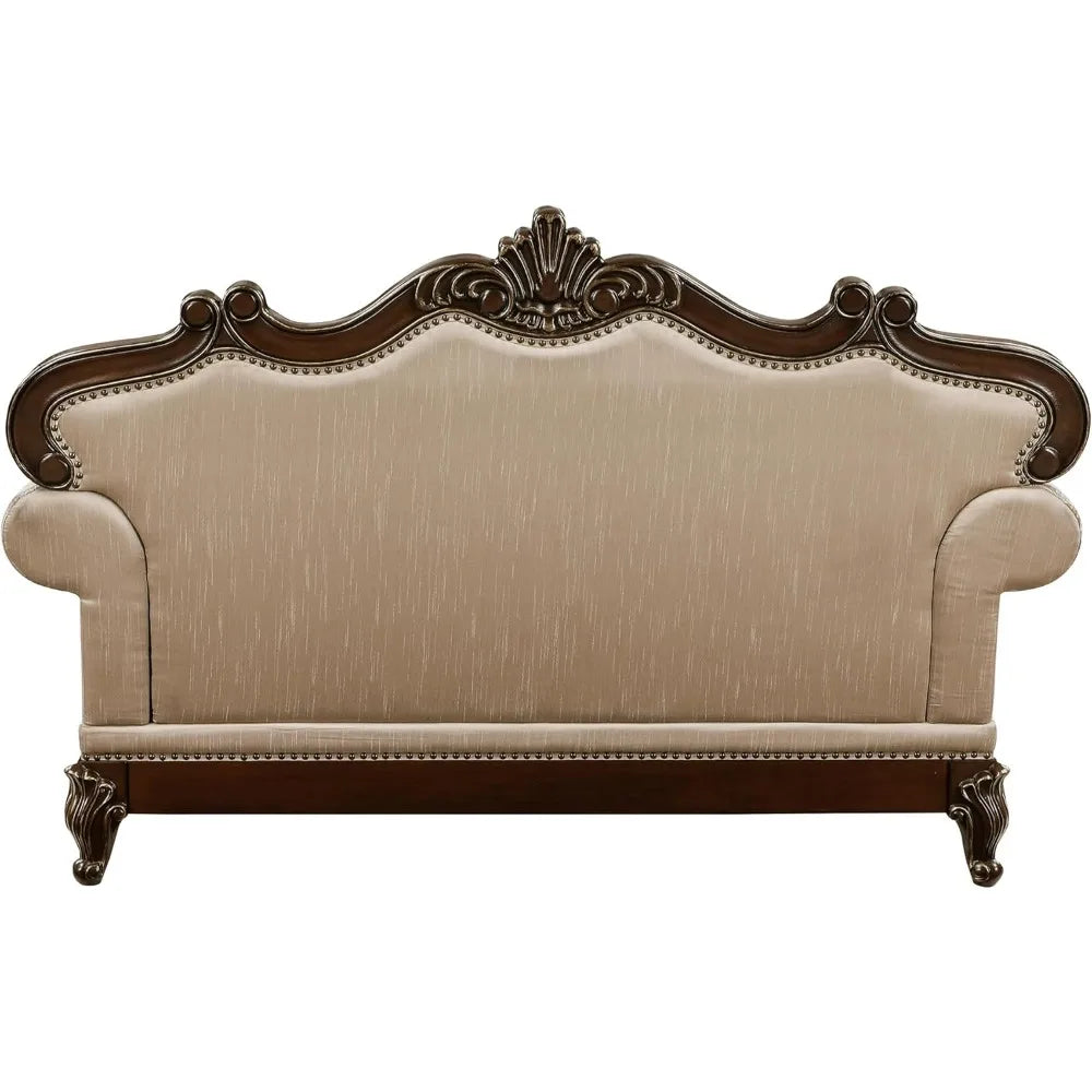 Traditional Sofa Couch for Living Room, Tufting, Upholstered Living Room Furniture