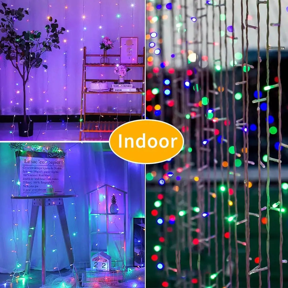 300 LED Solar String Light Outdoor Waterproof 8 Modes Fairy Light
