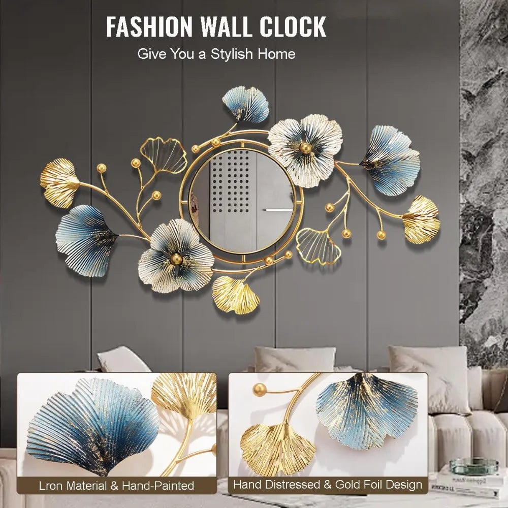 37 Inch Large Wall Mirrors Decorative,Modern Gold Wall Art MirrorsLiving