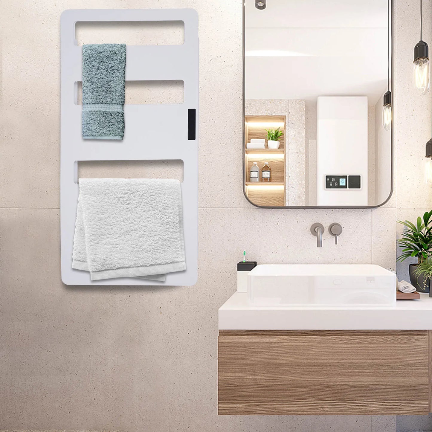 Towel Warmer with Timer Wall Mounted, Electric Towel Warmers for Bathroom