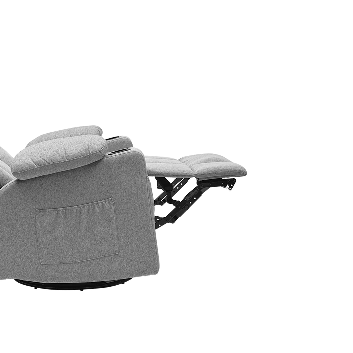 Uforic Electric Recliner Chair, Contemporary Fabric Recliner with Massage and Heat Function
