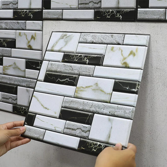 20PCS Self Adhesive Tile Wall Sticker Home Decor 3d pvc sticker Covers