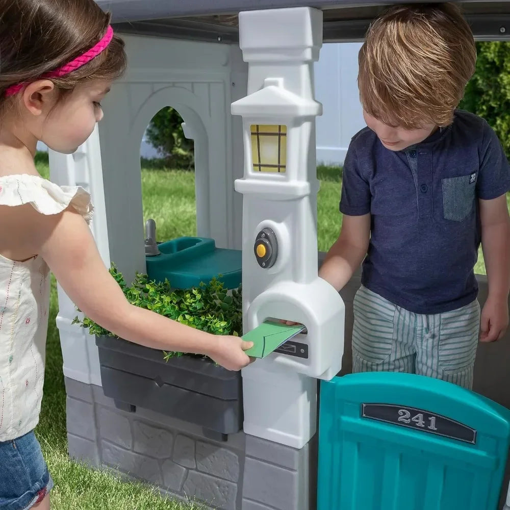 Playhouse, Neat & Tidy Cottage Kids Playhouse, Indoor And Outdoor Playset, Interactive Sounds
