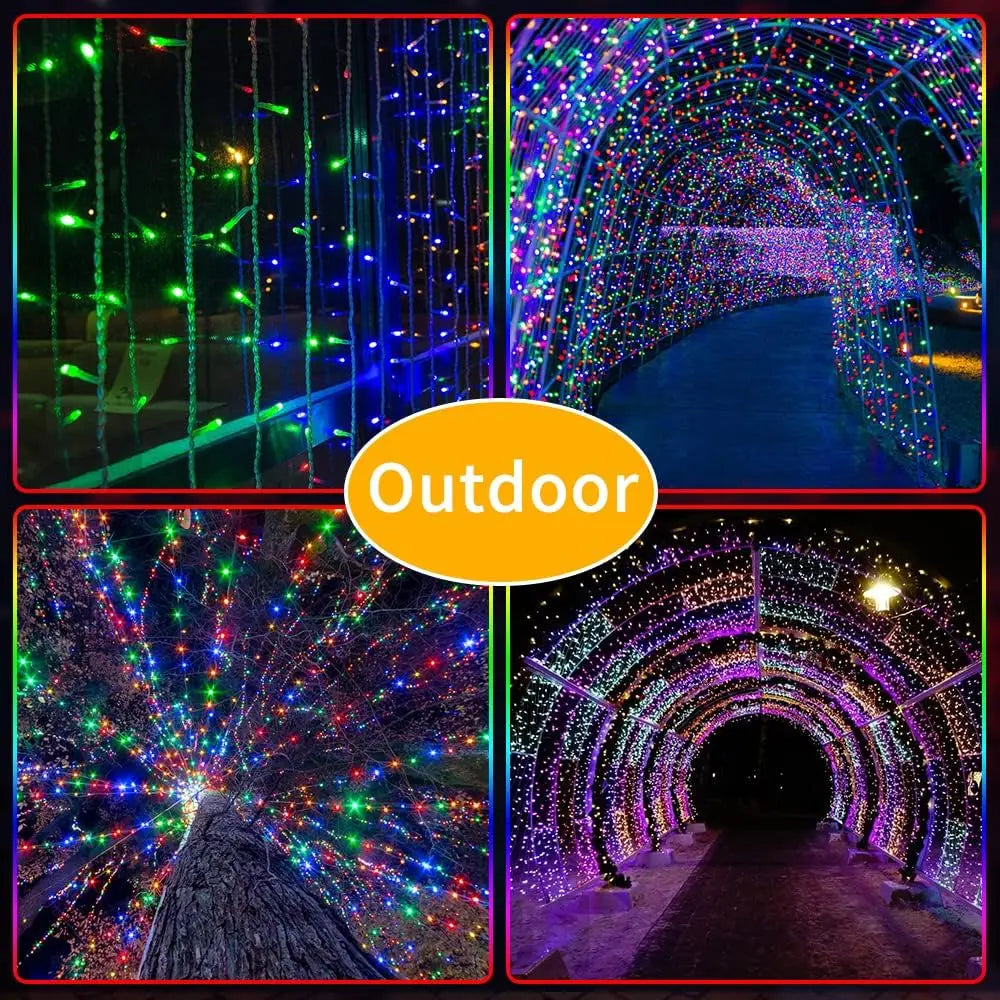 300 LED Solar String Light Outdoor Waterproof 8 Modes Fairy Light