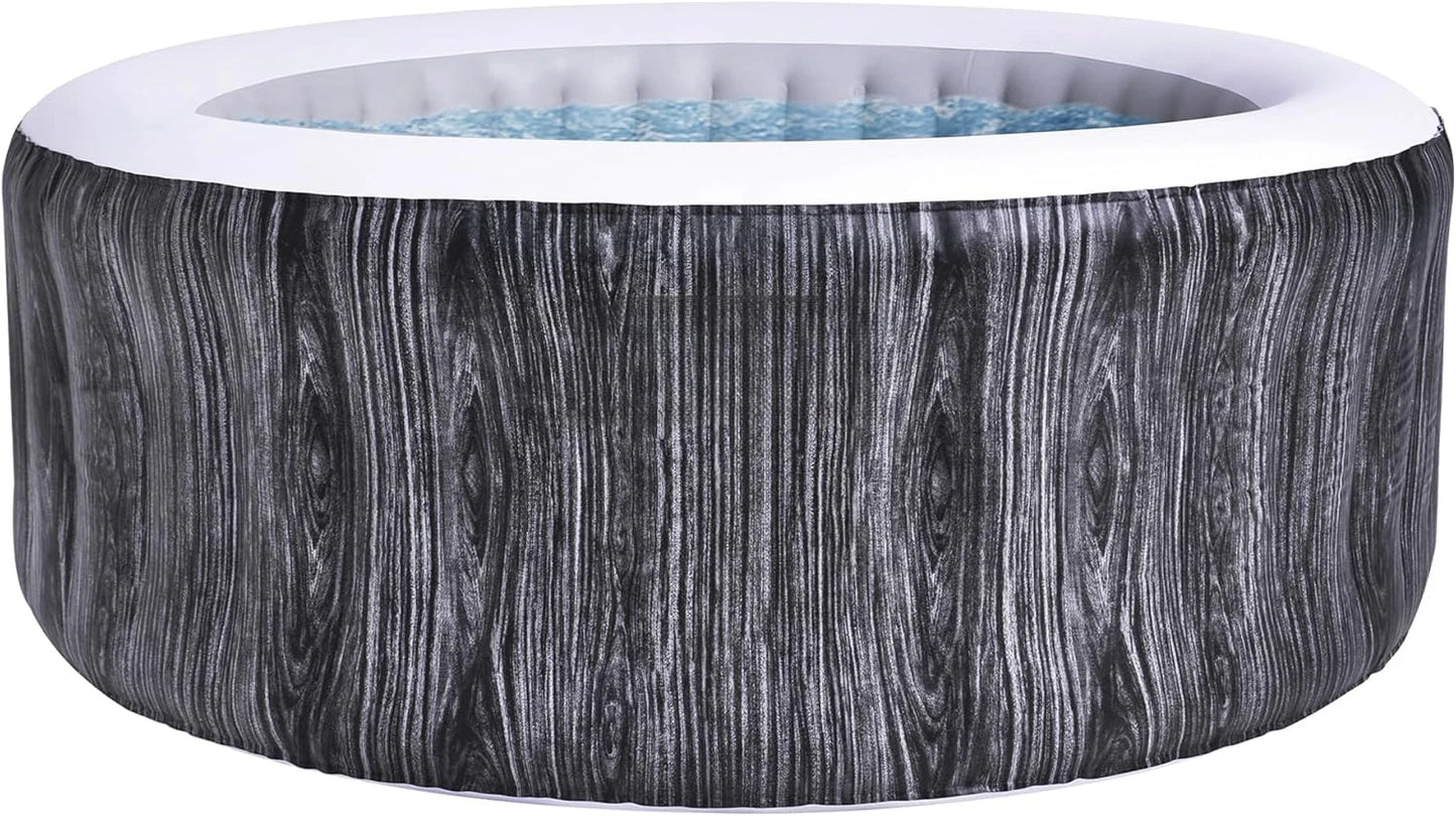 Inflatable Hot Tub w/Control Panel, Floor Protector & Cover, 3-Person