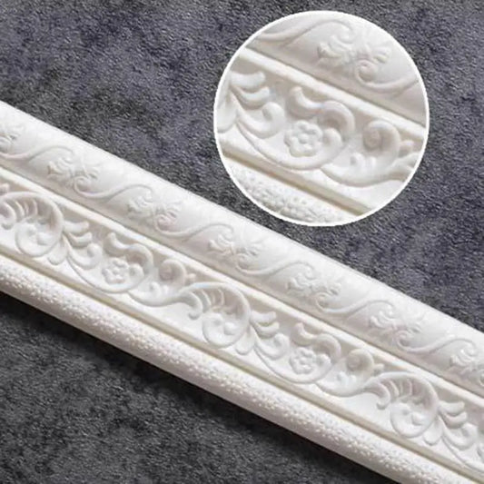 3D Wall Trim Line Skirting Border Self Adhesive Waterproof Baseboard Wallpaper