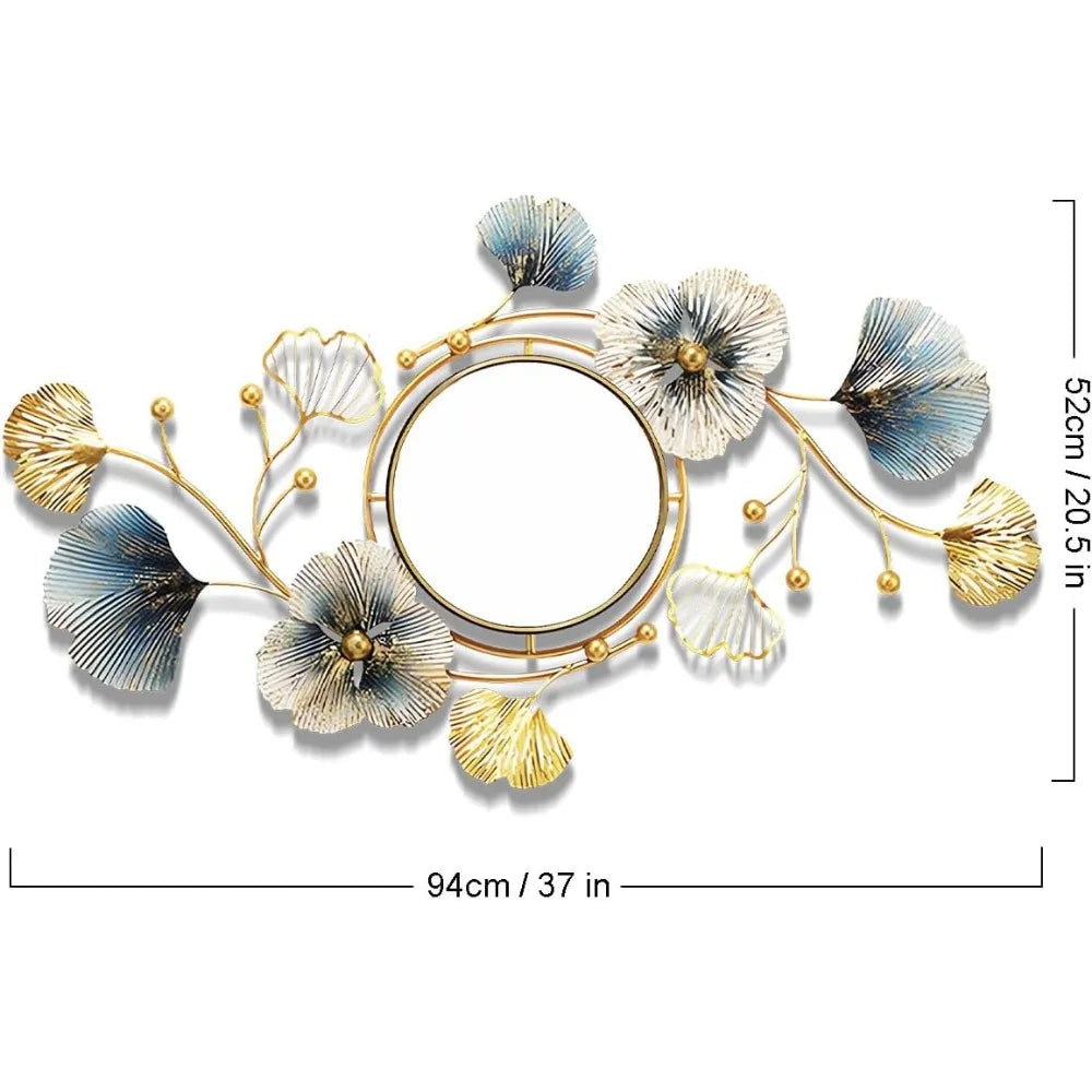 37 Inch Large Wall Mirrors Decorative,Modern Gold Wall Art MirrorsLiving