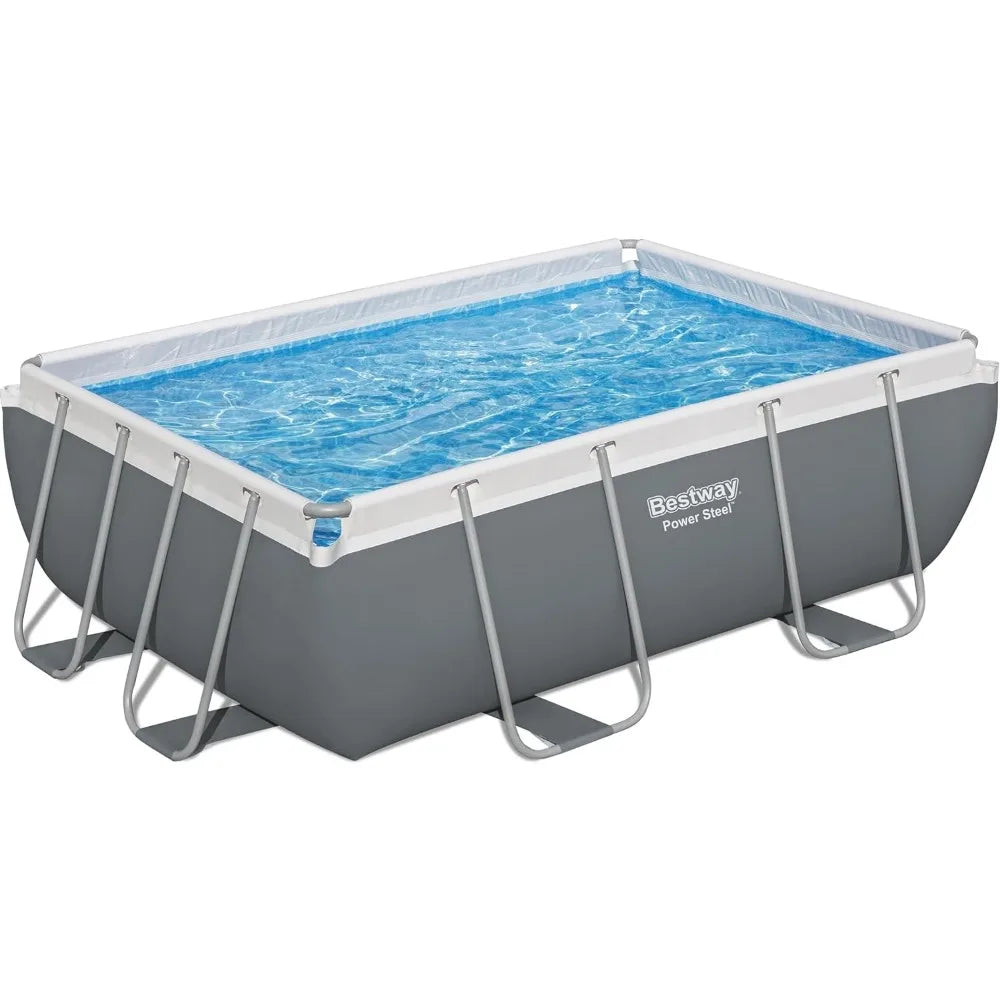 Oval Above Ground Pool Set (10' x 6'7" x 33")| Includes Filter Pump & ChemConnect Dispenser