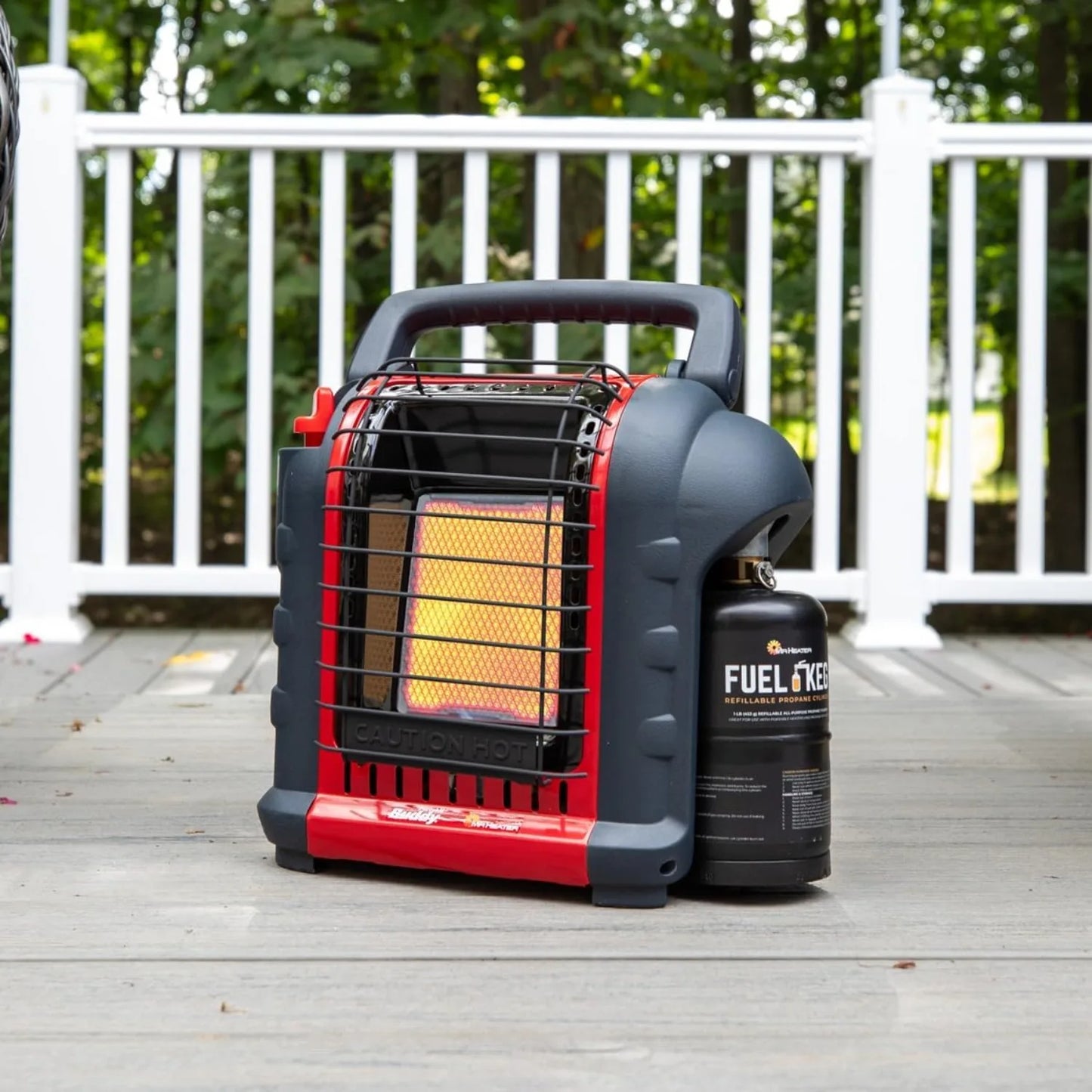 MH-F232000 Portable Buddy 9,000 BTU Propane Gas Radiant Heater with Piezo Igniter for Outdoor Camping