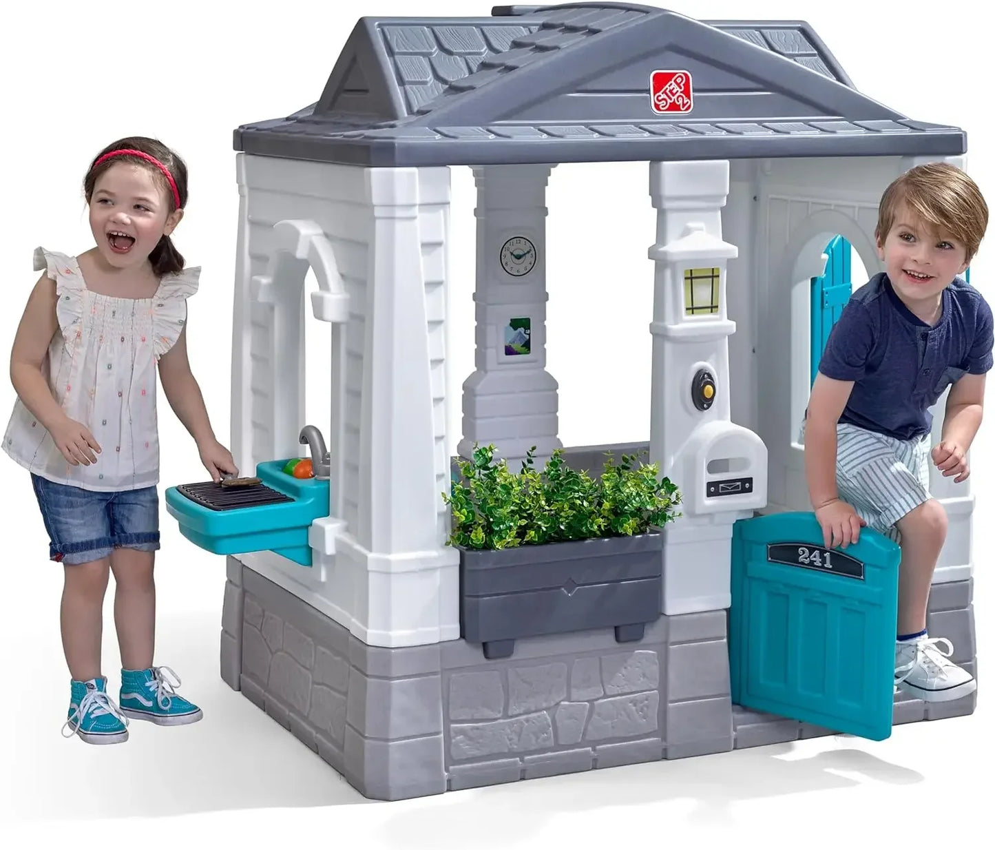 Playhouse, Neat & Tidy Cottage Kids Playhouse, Indoor And Outdoor Playset, Interactive Sounds