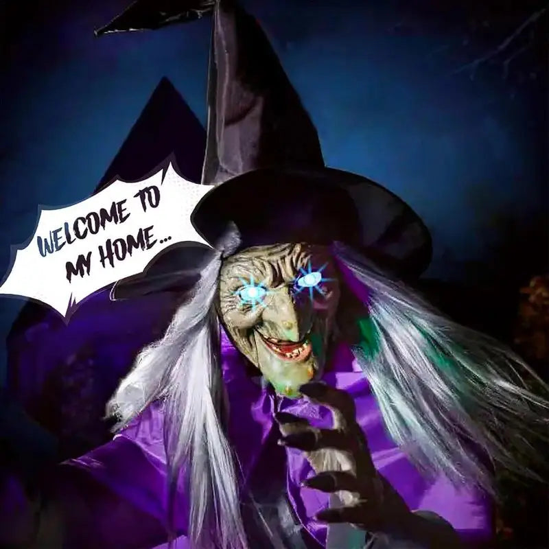 6 Foot Flying Witch Decoration Halloween Props