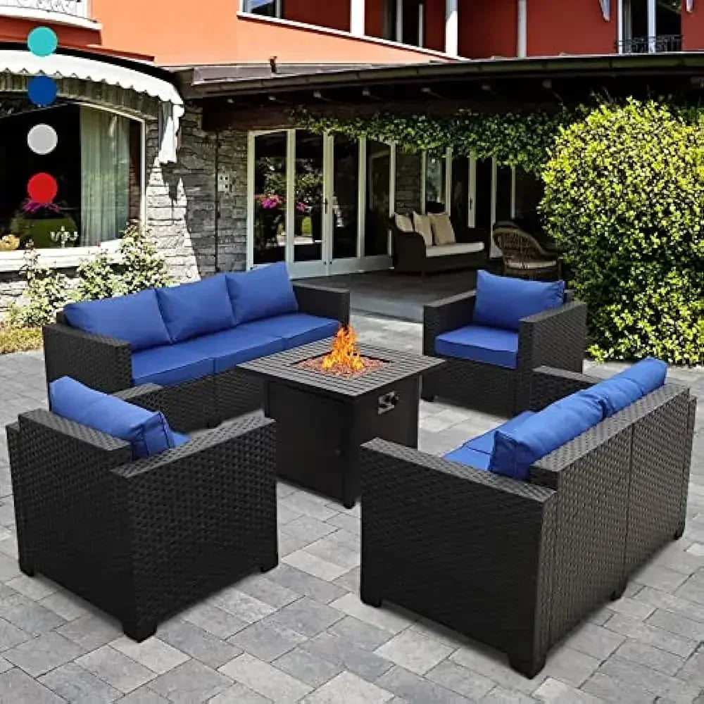 Outdoor Furniture 5 Pcs Set with 45" Fire Pit Table