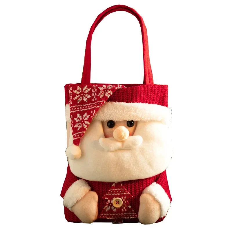 2024 New Christmas Santa Sack Children Xmas Gifts Candy Bags Exquisite Santa Bags