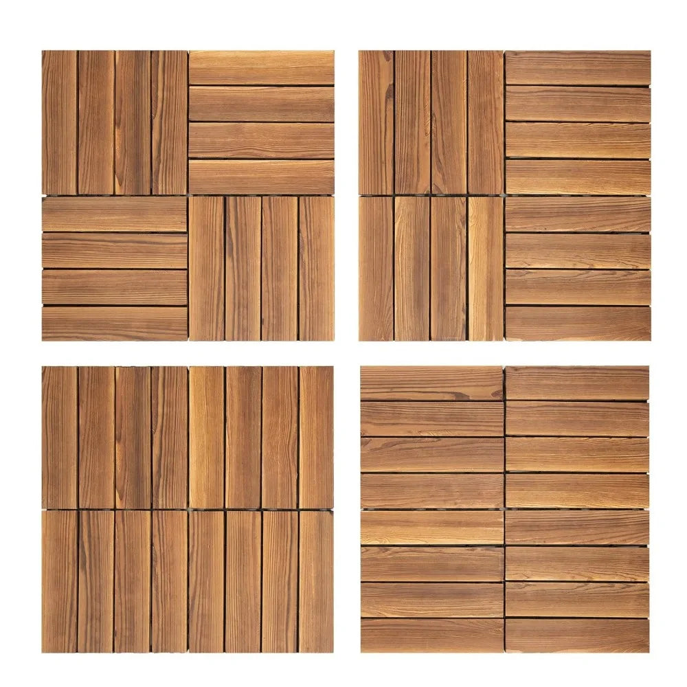 36 Pcs Interlocking Deck Tiles 12" x 12"Patio Flooring Outdoor Waterproof