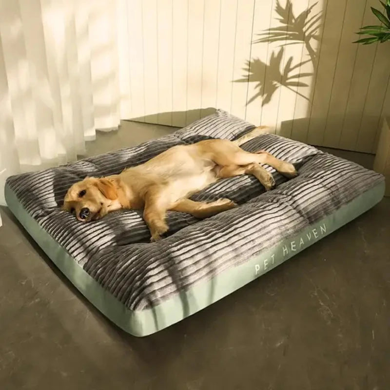 Large Dog Bed Soft Thicken Corduroy Pet Sleeping Mat Non-slip  Pet Kennel Winter Warm